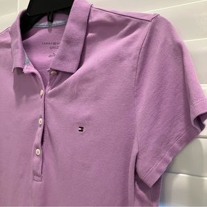 Tommy Hilfiger Lavender Polo Shirt Classic Fit Size Medium